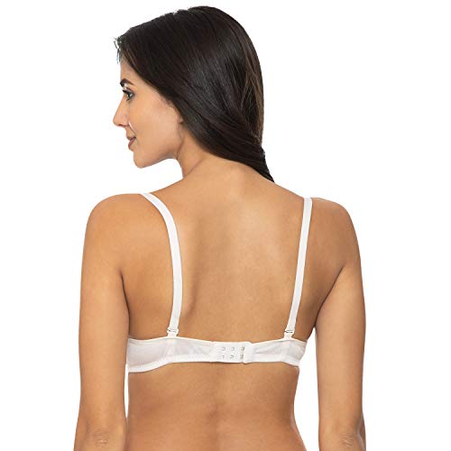 Image of Komli - Heavily Padded Push-Up Bra - Cotton Rich - Balconette - 3 /4th Coverage, Seamless, Wireless, Multiway Straps - T-Shirt Bra