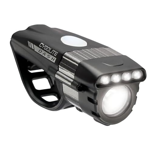 Cygolite Dash Pro– 600 Lumen Bike Light– 5 Night & 3 Daytime Modes– Compact & Durable– IP64 Water Resistant– Sturdy Flexible Mount– USB Rechargeable Headligh, Black, DSH-600-USB