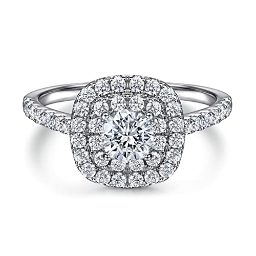 Bague en Argent Véritable de qualité joaillerie ornée d'éclats de zirconium