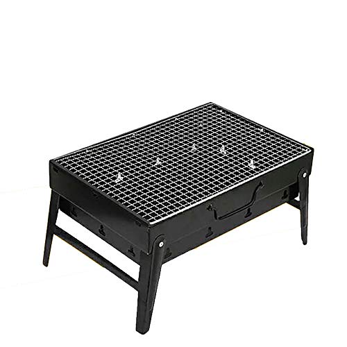 QJJML Foldable Grill, Outdoor Travel, Easy To Carry, Detachable And Easy To Clean,43.5×30×23.5cm