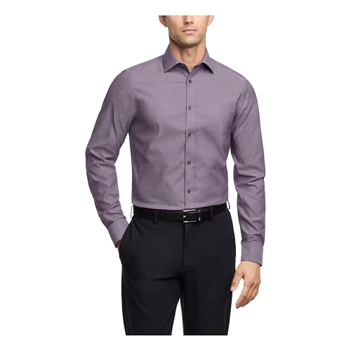 Calvin Klein Men's Dress Shirt Slim Fit Modern Pincord