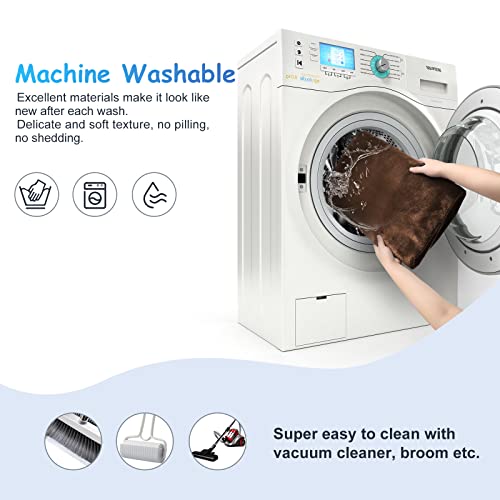 Magic Dog Super Soft Extra Large Dog Bed, 47 Inches Jumbo Orthopedic Foam Pet Beds With Anti Slip Bottom, Dog Sleeping Mattress With Removable And Washable Cover, Dark Brown Xl #TOP6