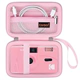 【Perfekte Aufbewahrung】 NUR FALL! (Kamera und Zubehör sind nicht im Lieferumfang enthalten). Hartreisetasche kompatibel mit KODAK EKTAR H35 Halbrahmenfilmkamera/KODAK EKTAR H35N Halbrahmenfilmkamera/Kodak M35 Kodak Ultra F9/Kodak M38/Kodak i60 Wiederverwendbare 35mm Filmkamera, Reißverschluss Netztasche passt Film, Batterien und anderes Zubehör.