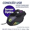 Mouse Gamer 3200 DPI Ajustável – 7 Botões, LED RGB, Ergonômico, Antideslizante, Ideal para Jogos, Trabalho e Estudos - Cabo Reforçado e Antiderrapante, Design Premium #5