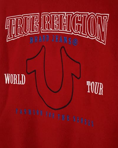 True Religion Boys Varsity Jacket – Stylish Button Front Jacket with Faux Leather Sleeves4