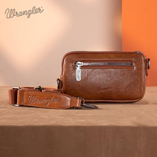 Wrangler Mini Crossbody Purse for Women Western Aztec Clutch Designer Tapestry Shoulder Handbags2