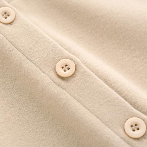 Baby Clothes for Girls Thick Jacket Cute Pom Pom Warm Outerwear Poncho Cape Cloak Fleece Hooded Coat Toddler Baby Girl Coats Princess Capelet Wrap Winter Warm Outdoor Shawl Poncho Beige