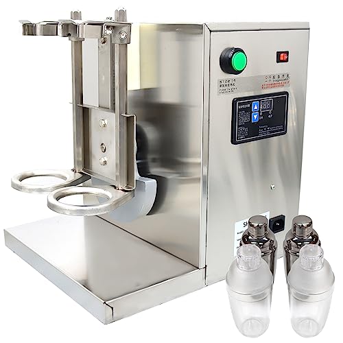 Stainless Steel Double-head Milk Shaking Machine with Cups