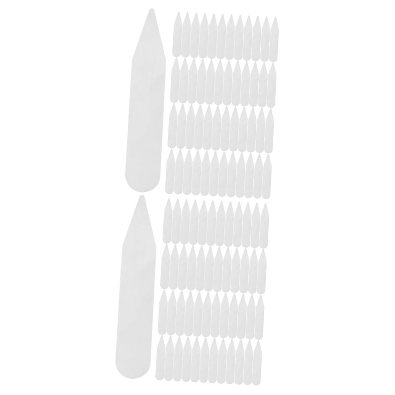 Ipetboom 2sets Collar Stays for Men's Shirts Suit Collar Stays Extenders Shirt Holders for Formal Attire 200pcs*2