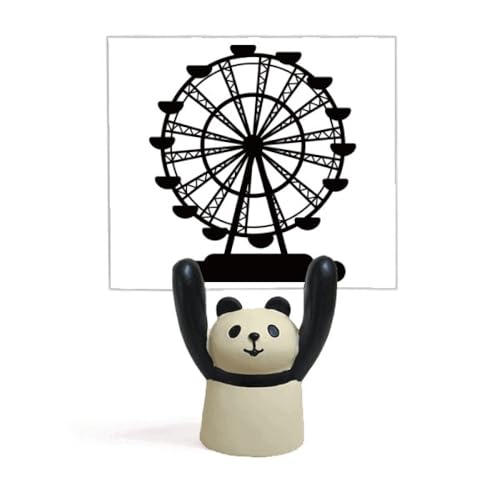 Support de mémo noir grande roue en métal pour décoration soignée