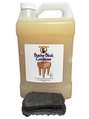 Howard Butcher Block Conditioner Gallon 128 Ounces, Enriched with Orange Oils, Food Grade with Vitamin E