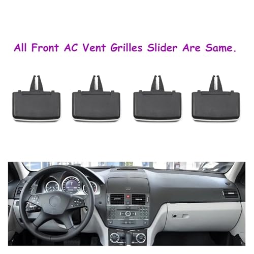 Rejillas aire acondicionado Benz W204: regule la ventilación frontal con este kit de 4 clips 3