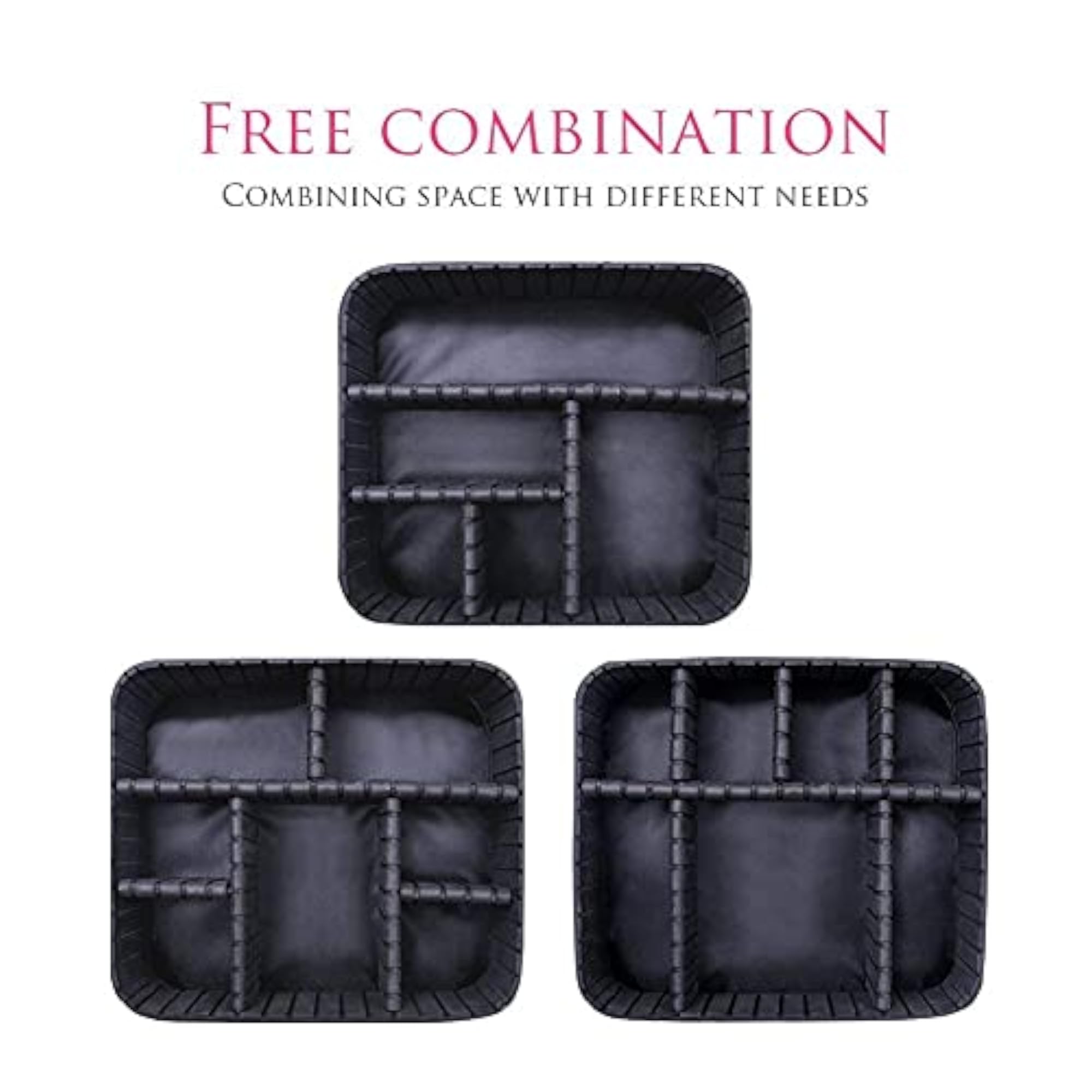 Women's Adjustable Compartment Makeup Organizer Bag