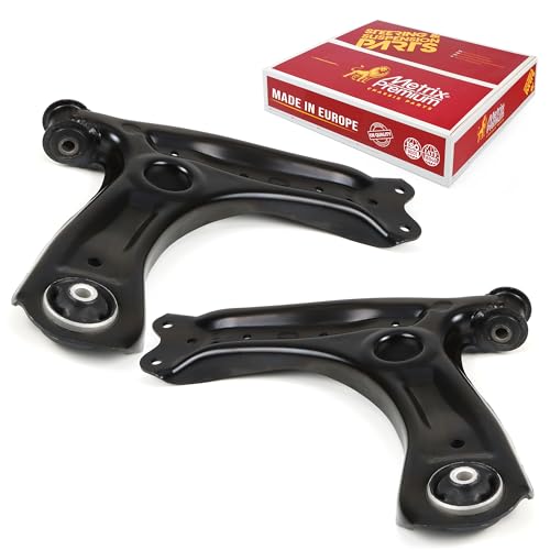 Metrix Premium Chassis Parts - Front Left & Right Lower Control Arm w Bushing Assembly Kit Fits 2011-2018 Audi A1 (Mexico), 2015-2019 Seat Toledo (Mexico), 2013-2021 Volkswagen Polo (Mexico)