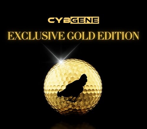 CybGene Chicken Golf Gifts for Rooster Lovers, Farmers Men/Women, Rooster Chicken Themed Golf Balls Set, Perfect for Male/Female on Birthday, Christmas - Gold by CybGene - Used condition - Image 6