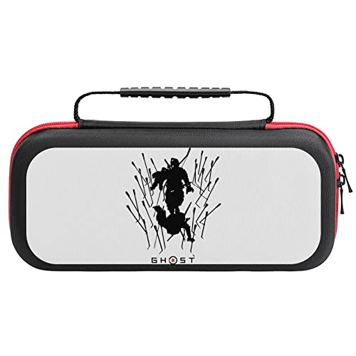 Switch ケース ゴースト・オブ・ツシマ 薄型 スイッチ ケース 可愛い スイッチ専用ケース 大容量 Switchカバー Switch専用キャリーケース 持ち手付き スイッチポーチ 衝撃吸収 収納バッグ スイッチカバー Joy-Con 収納ケース 20