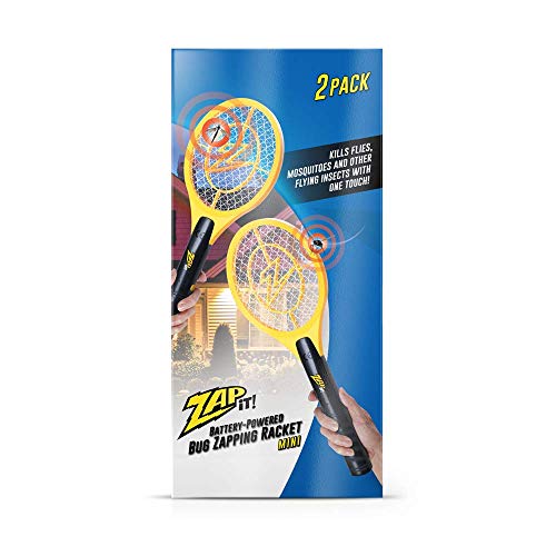 Zap It Bug Zapper Battery Powered (2xAA Included) Bug Zapper Racket, 3,500 Volt, 2 Pack - Thumbnail 2