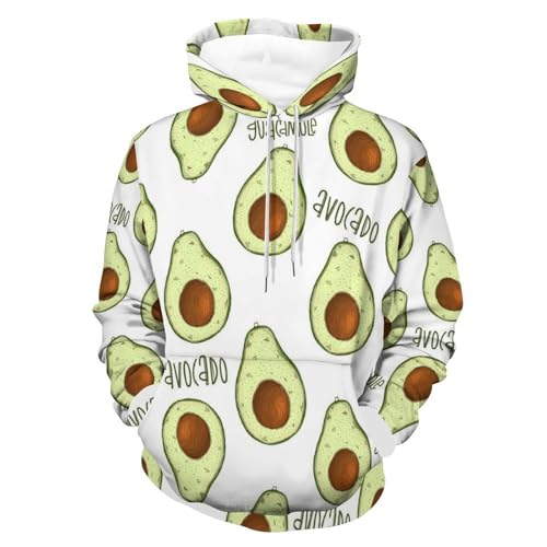 Sweat à capuche avocat unisexe sweat-shirt manches longues pull taille S