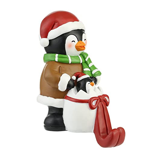 Wbhome Christmas Stocking Holder Set Of 4, Santa, Snowman, Reindeer And Penguin Hanger For Fireplace Mantel Or Shelf, Adjustable Multi-Use Stocking Hooks For Christmas Party Decorations #TOP3