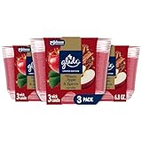 Glade 3-Wick Scented Candle Jar, Warm Apple & Spices, Air Freshener Infused with Essential Oils, 6.8 Oz, 3 Count