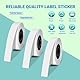 ORGBRO Etikettenband, Original Angepasstes X1 Thermodruck-Etikettenpapier 15mm×7m, Standard Kaschiertes Büro-Etikettenband-Ersatz, Selbstklebeetiketten, 3er Pack, Weiß