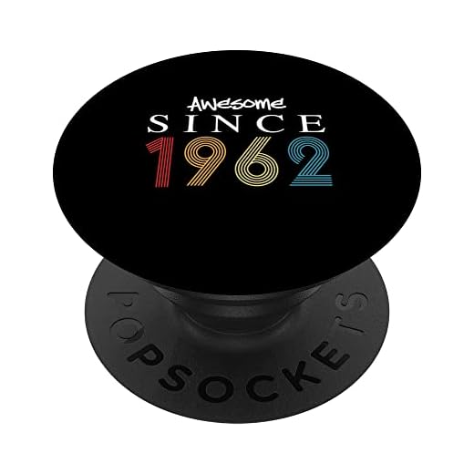 Impresionante Desde 1962 Cumpleaños 1962 Vintage 1962 PopSockets PopGrip Intercambiable