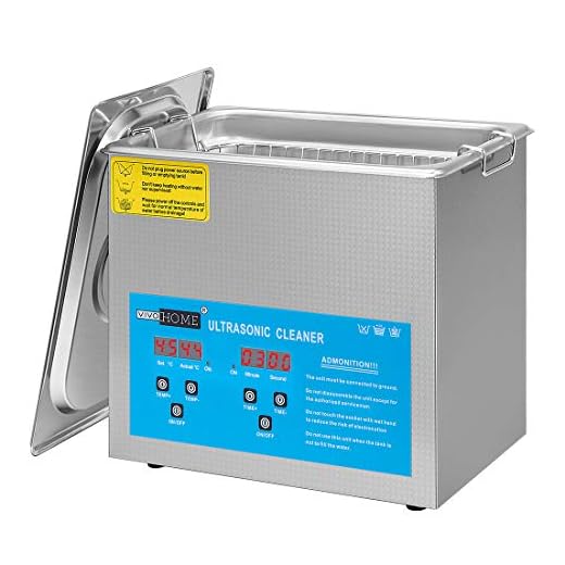 VIVOHOME Professional 3L Touch Controllable Ultrasonic Cleaner Machine with Digital Timer and Heater for Parts Jewelry Watch Coin Glass Circuit Board