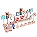 16pcs Street Road Road Signos De Tráfico Modelo Bloque Educativo Niños Juguete DIY Mini Poste Indicador Escena De Tráfico Juguetes Educativos