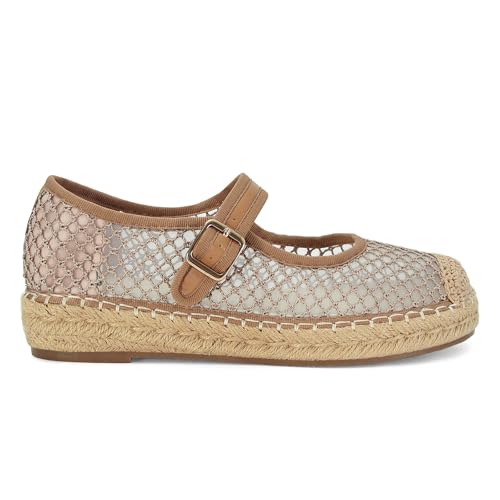 Platform Mary Jane Flats for Women Mesh Comfort Woven Raffia Espadrilles Flats Summer Dressy Buckle Strap Ballerina Flats4