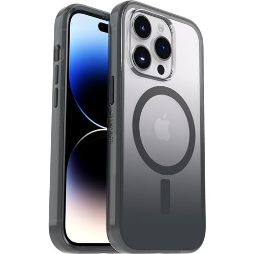 OtterBox Clear Case Series with MagSafe for iPhone 14 Pro, Shockproof, Drop Proof, Ultra-Slim, Protective Case, 2X Tested to Military Standard, Obsidian