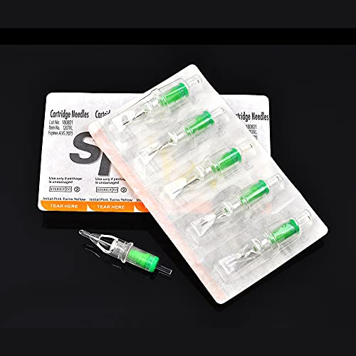 Tattoo Cartridge Needles Tattoer Round Liner Tattoo Cartridges 20Pcs Disposable Rl Tattoo Needle Large Capacity,Stable And Noiseless Tattoo Needle Cartridge Fit For Most Tattoo Machine Pen (1207Rl) #TOP3