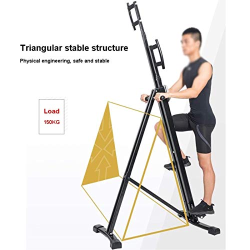 Image of Vertical Climber Machine with Adjustable Handle Home Stepping Fitness Equipment for Whole Body Cardio Workout Training -