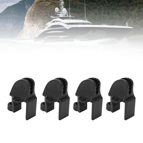 Clips de barco pontón con perchas de nylon para cabos de tres octavos 5