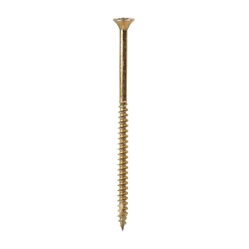 Timco C2 Clamp-Fix Multi-Purpose Premium Countersunk Woodscrews 4.0 X 80Mm (200 Box) Gold