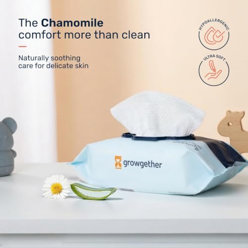 Image of Growgether Baby Travel Skin Care Essentials Kit | Newborn Baby Gift Set with Baby Wipes (5 wipe), Diaper Rash Cream (10g), Baby Lotion (20ml) & Baby Wash Shampoo (20ml) | Travel Pack of 4 Combo for Babies