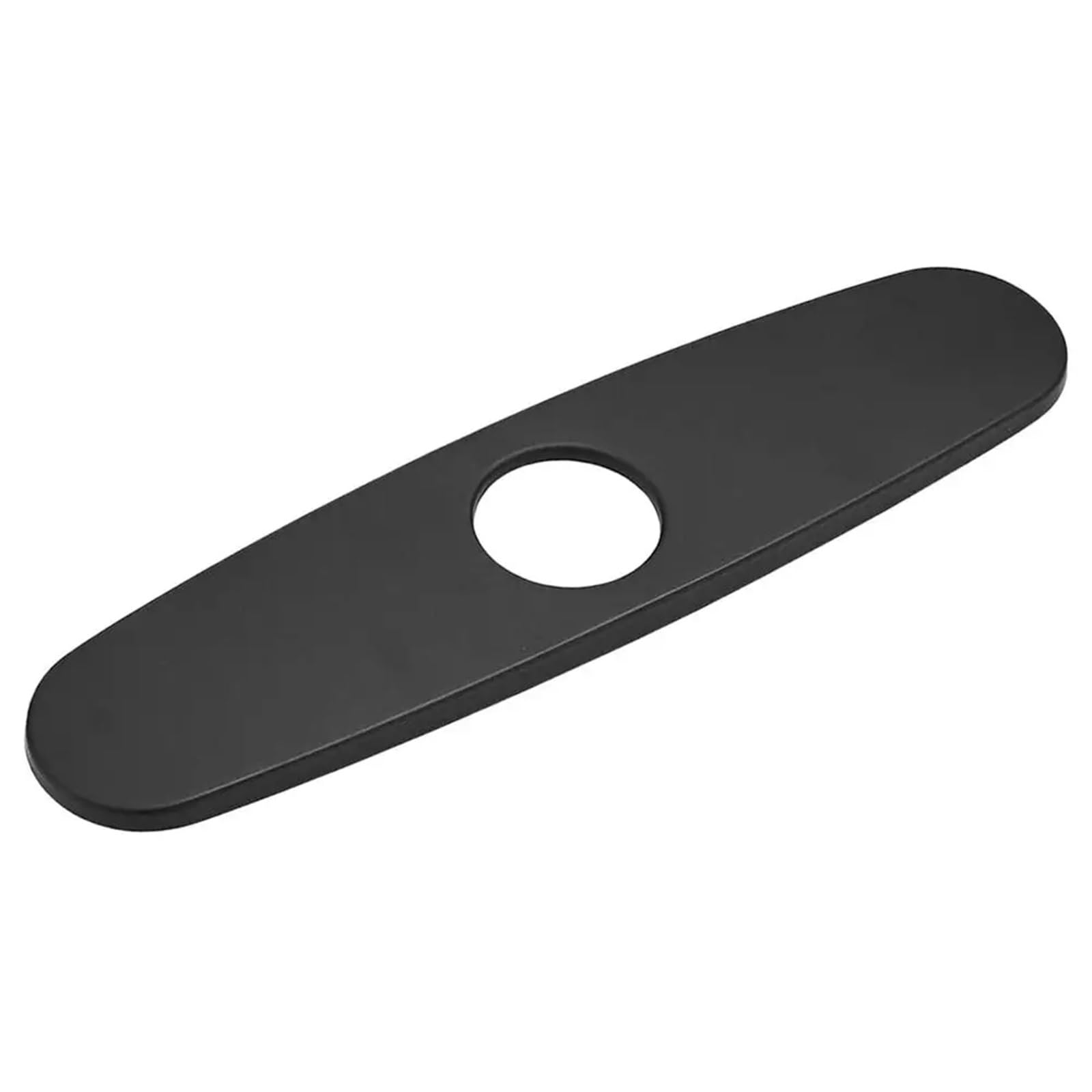 Xinglongs 10Inchmatte Black Wall Split Flange 6 Pcs Faucet Decorative Plate Deck Bathroom Escutcheon Hole Cover Tap(10Inchmatte Black)