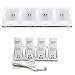 YFish Chargeur USB pour Nintendo Wii Remote Control, 4 Ports Station de Jeu et 4 Batteries Rechargeables Plug et Play Blanc