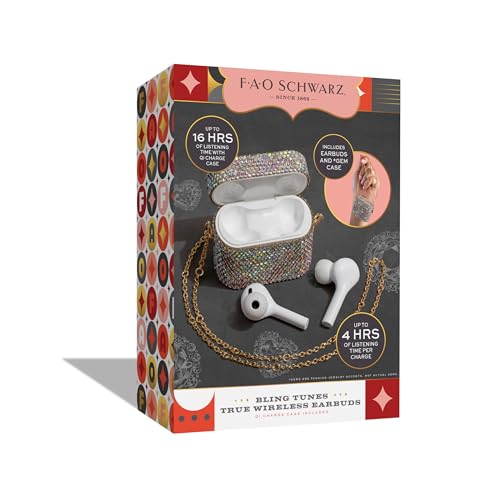 Image of FAO Schwarz Bling Tunes Wireless Fashion Earbuds with Charging Case