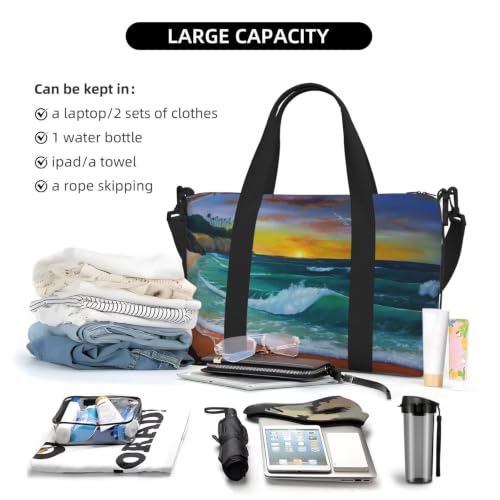 Sac de voyage grand format imprimé papillon pour sport et week-end