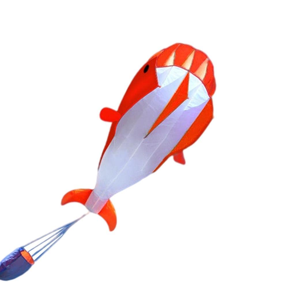 Lot de 3 cerfs-volants 3D sans cadre doux pour sports de plein air, rouge, 215 x 120 cm