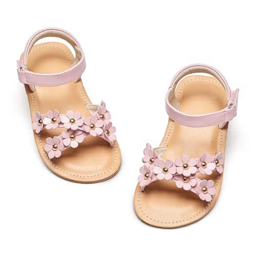 Image of GINFIVE Toddler Girls Sandals Girls Toddler Sandals Little Girls Kids Shoes
