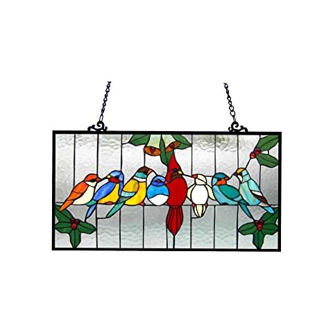 RADIANCE goods Tiffany-Glass Window Panel Cover