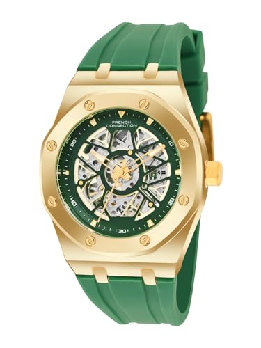 Image of French Connection Green Skeleton Dial | Automatic Watch for Men's | FCA28GR