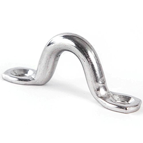 Acier inoxydable rectangulaire Pad Eye Sangles Fil plaque Îles Bimini agrafe Bague Top crochet 8 mm Cover