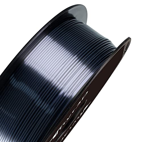 Image of TTYT3D 3D Printer Shiny Silk Metal Sparkle Black PLA Filament, 1.75mm 3D Printing Material 1Kg Spool Widely Compatible for FDM 3D Printer