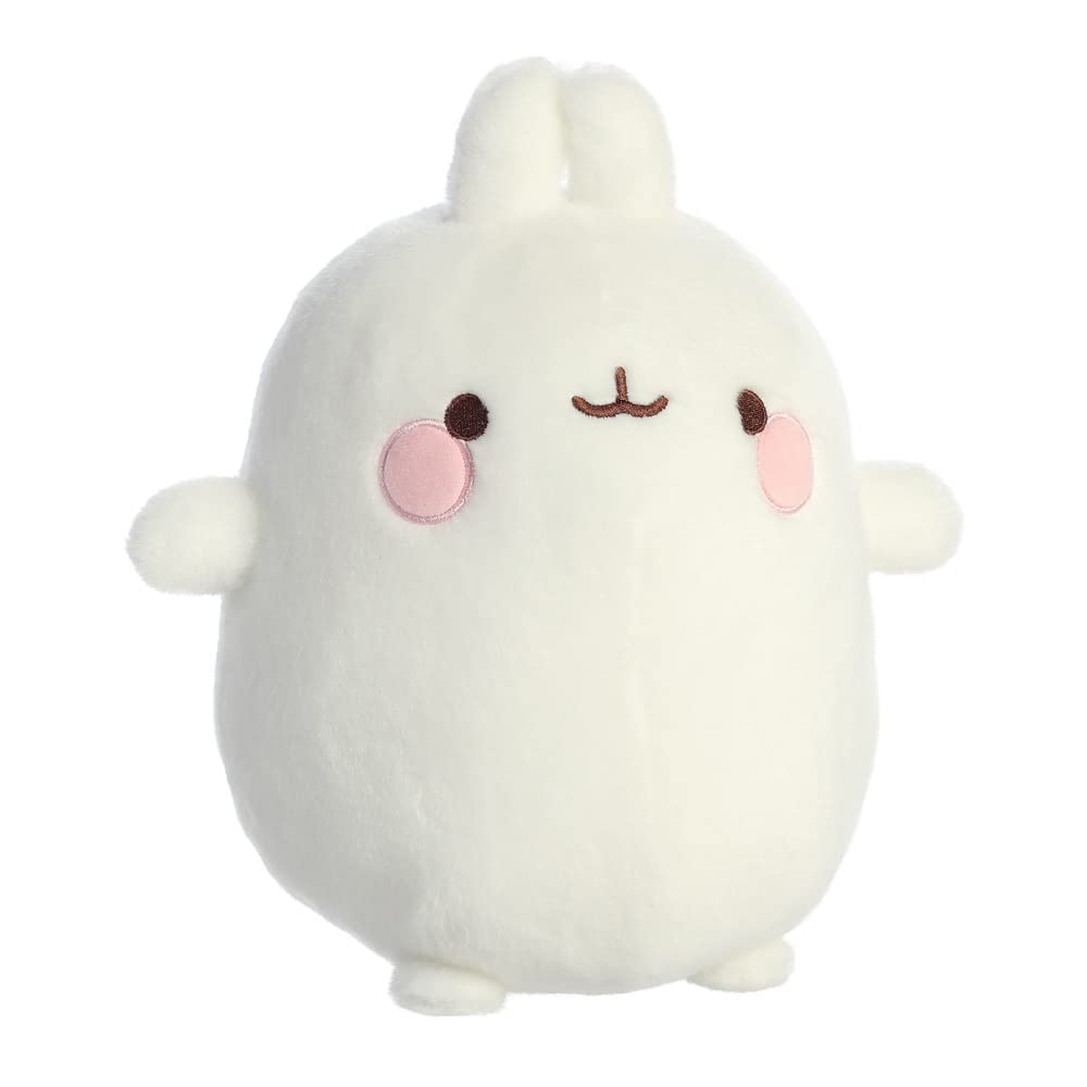 AURORA, 14216, Molang Med, 10 in, peluche coniglio, bianco