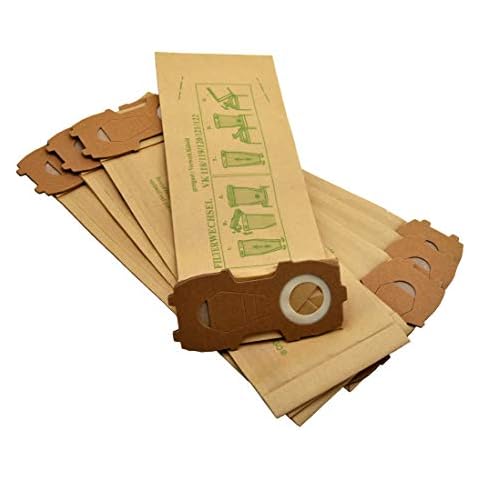 8 Vacuum Cleaner Bags for Vorwerk Kobold 118 119 120 121 122 with Extra Strong Flange 4 mm Cover