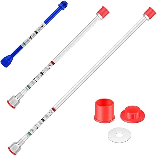Miniatura 8 de Juego de 2 postes de extensión, extensiones de punta de pistola de pulverización sin aire, punta de pistola rociadora de pintura sin aire, para