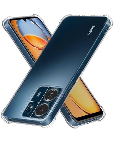 Redmi 13C Case, Premium Soft Crystal Clear TPU Shockproof Redmi 13C Case Cover Drop-Resistant Light Weight Compatible with Xiaomi Redmi 13C/Poco C65 4G