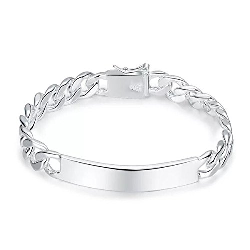 NYKKOLA Beautiful Jewellery 925 Solid Silver Classic Design Bracelet For Women Mens